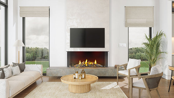 Napoleon Tall Bay Luxuria 62 Three-Sided Direct Vent Gas Fireplace | TLVX62LBN