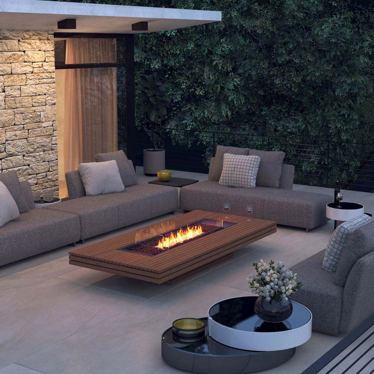 EcoSmart Fire Gin 90 Low Fire Pit Table - view 3