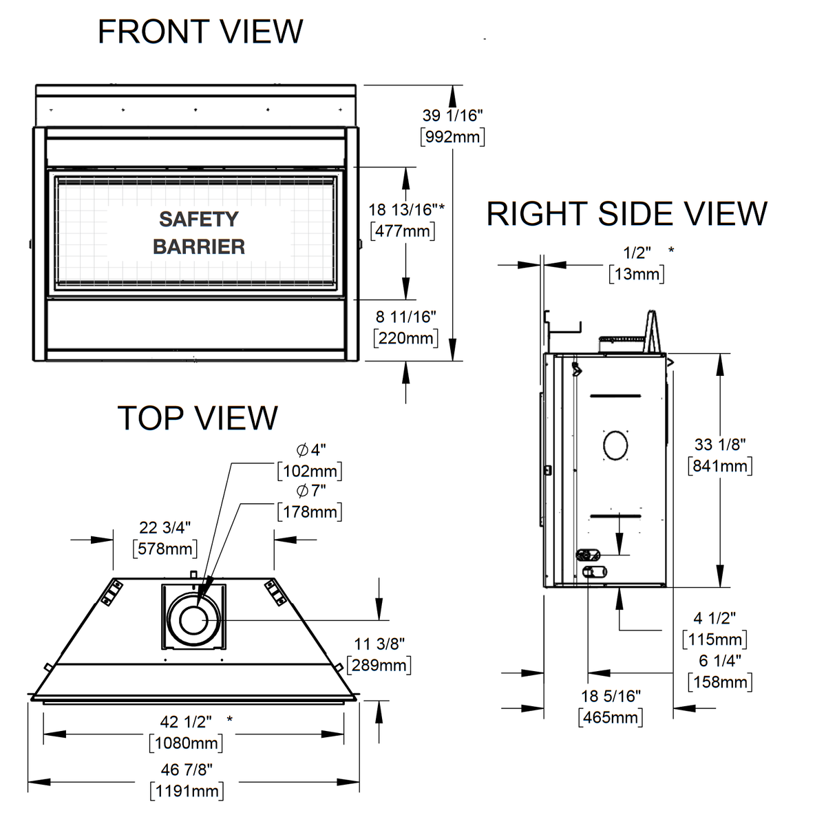 Napoleon Ascent Linear 46 Direct Vent Gas Fireplace | BL46 - view 6