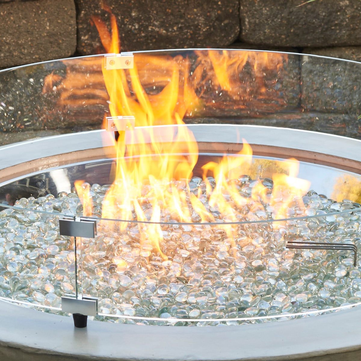 The Outdoor GreatRoom Round Glass Wind Guard - view 3
