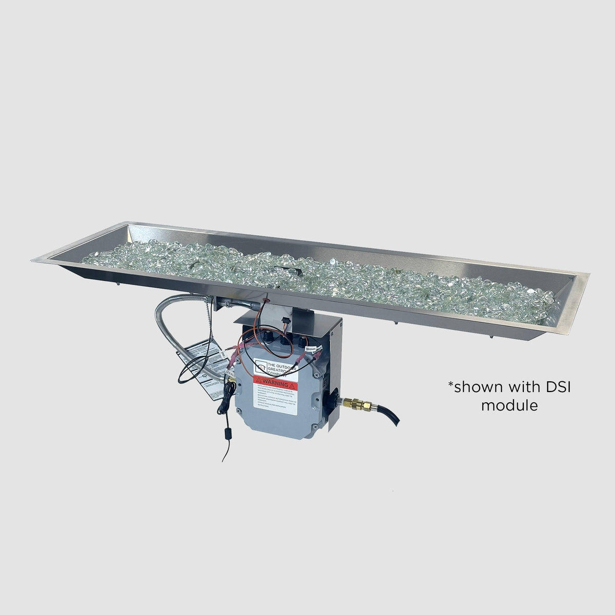 The Outdoor GreatRoom Crystal Fire Plus Linear Gas Burner - view 11