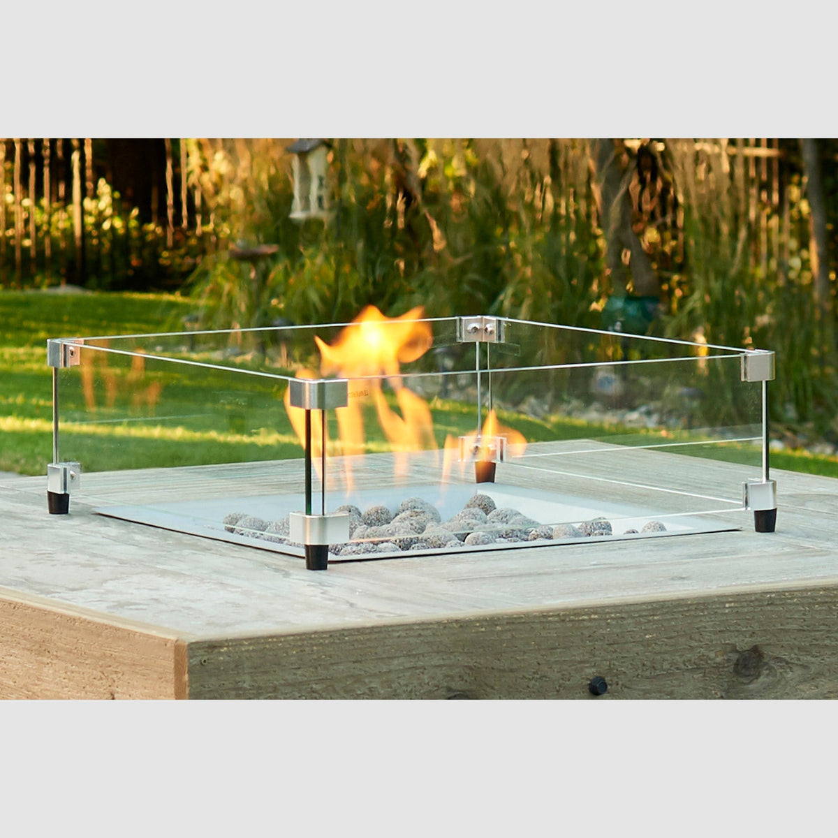 The Outdoor GreatRoom Square Glass Wind Guard - view 3