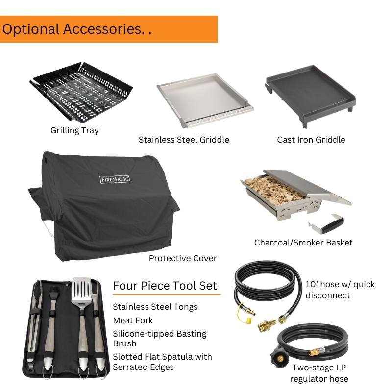 Fire Magic 30" Echelon Diamond E660i Portable Gas Grill with Digital Thermometer - view 5