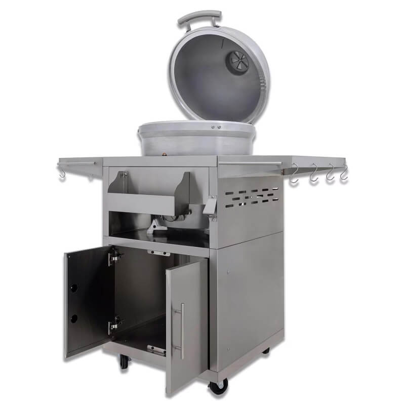 Blaze 20 Inch Cast Aluminum Kamado Grill W/ Cart - view 5