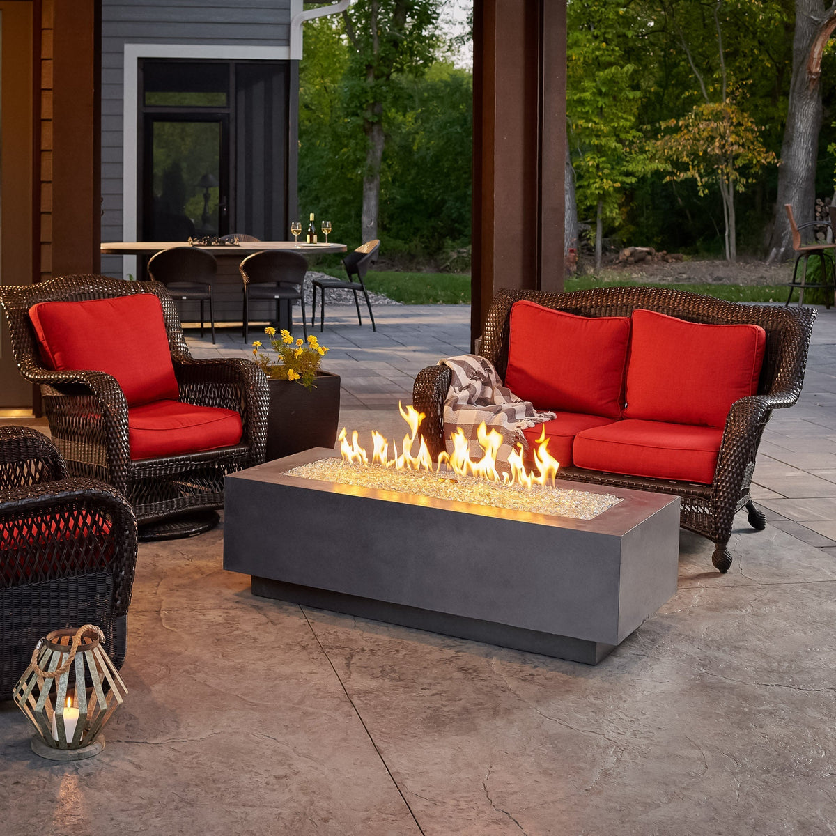 The Outdoor GreatRoom Cove Linear Gas Fire Pit Table 54" - view 2
