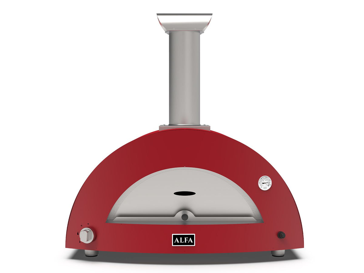 Alfa Moderno 3 Pizze 43-Inch Outdoor Gas Pizza Oven - Ruby Red - view 2