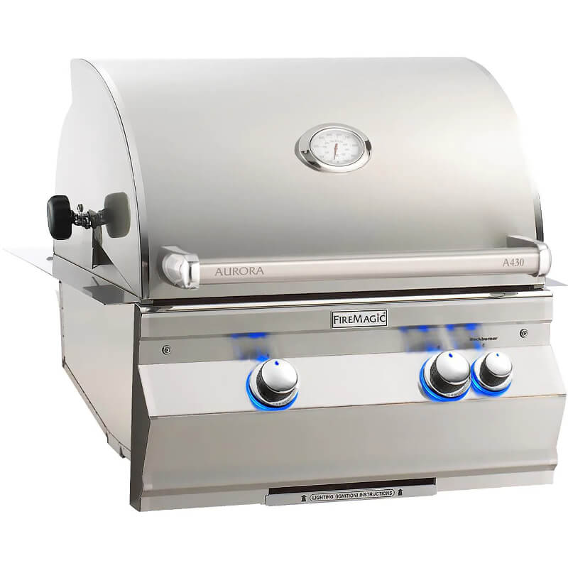 Fire Magic Aurora A430I 24-Inch Built-In Grill with Rotisserie Kit