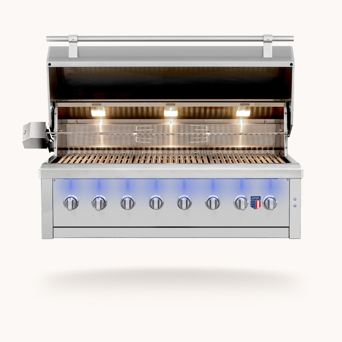 American Made Grills Ovation 54-Inch Freestanding Hybrid Propane Grill with Cart - OVAFS54-LP