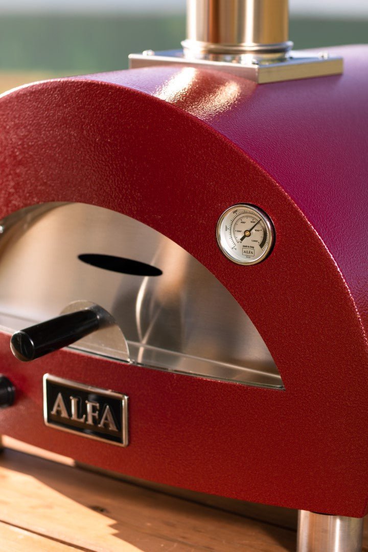 Alfa Moderno Portable Propane Gas Fired Pizza Oven - Antique Red - view 7
