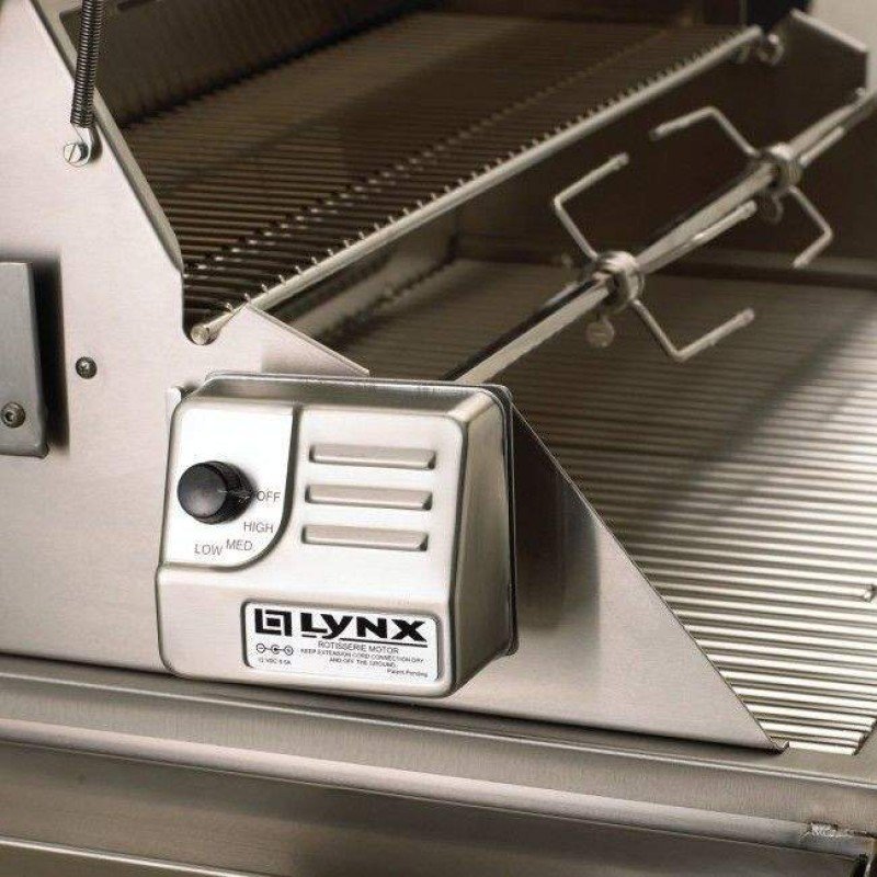 Lynx Professional 30-Inch Trident Infrared Grill with Rotisserie on Mobile Kitchen Cart