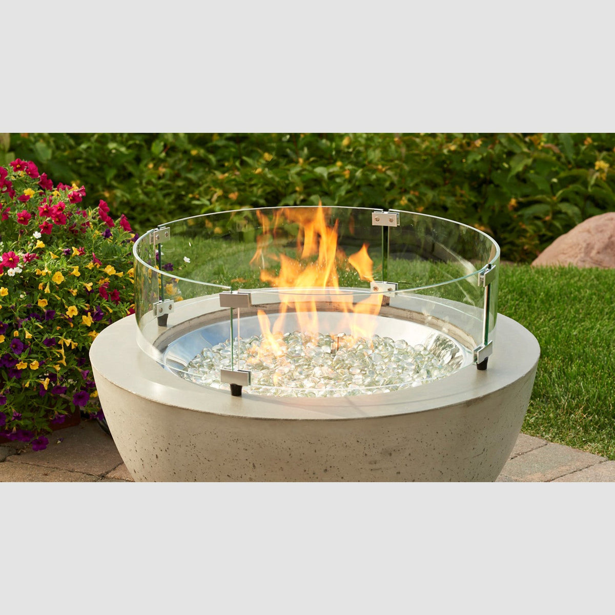 The Outdoor GreatRoom Round Glass Wind Guard - view 2