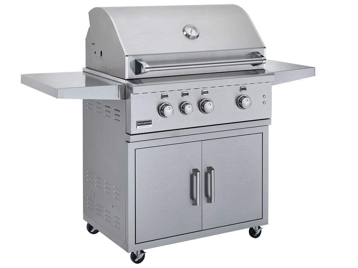 Broilmaster G-Series 34-Inch 3-Burner Freestanding Natural Gas Grill On Cart - BSG343N