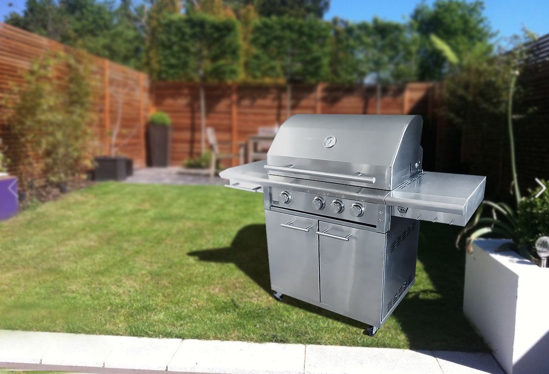 XO 32 Inch Performance XLT2 Freestanding Gas Grill on Cart - view 3