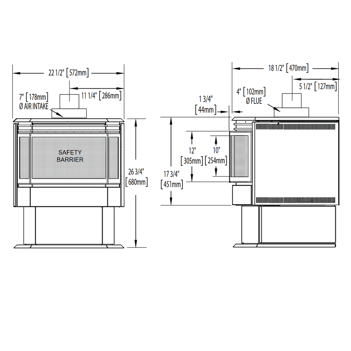 Napoleon Haliburton Direct Vent Gas Stove | GDS28 - view 4