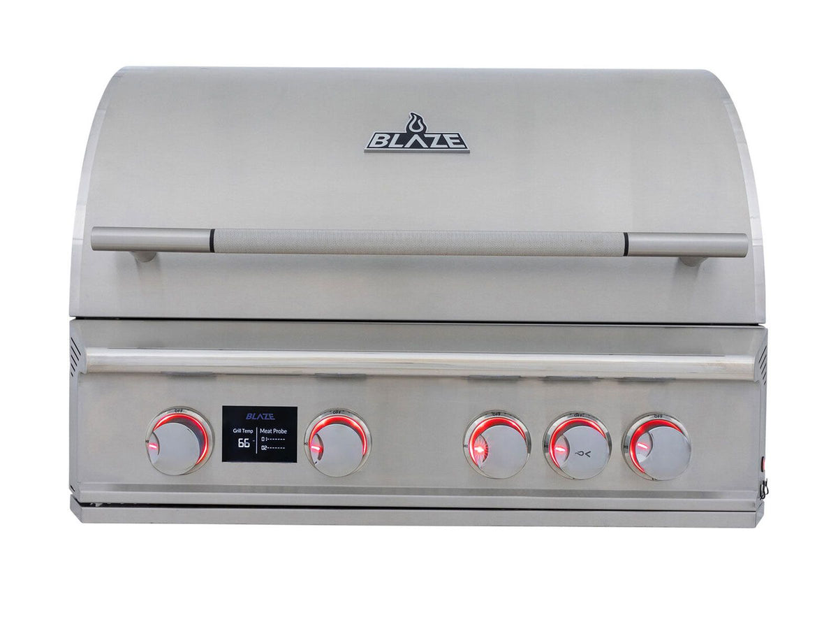 Blaze LTE PRO 32-Inch 4-Burner Built-In Gas Grill With Rear Infrared Burner & Rotisserie - view 5