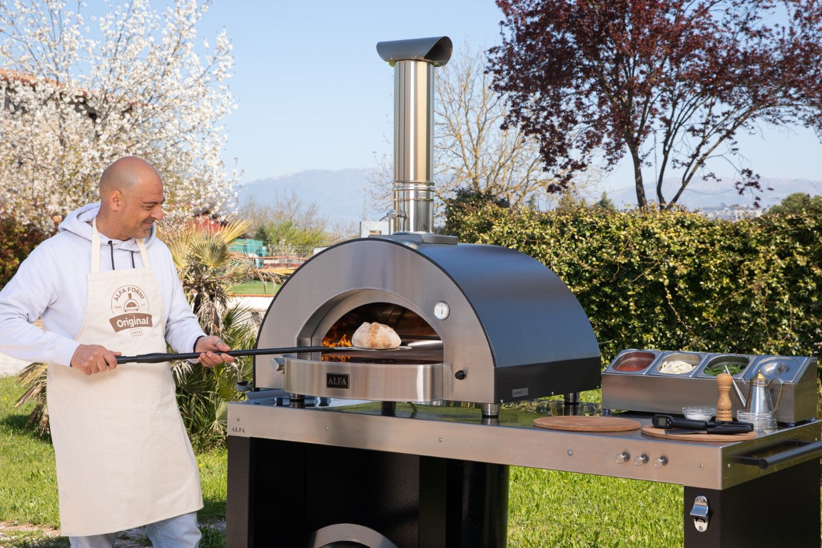 Alfa Classico 4 Pizze Gas Pizza Oven In Ardesia Grey - Countertop - FXCL-4P - view 7
