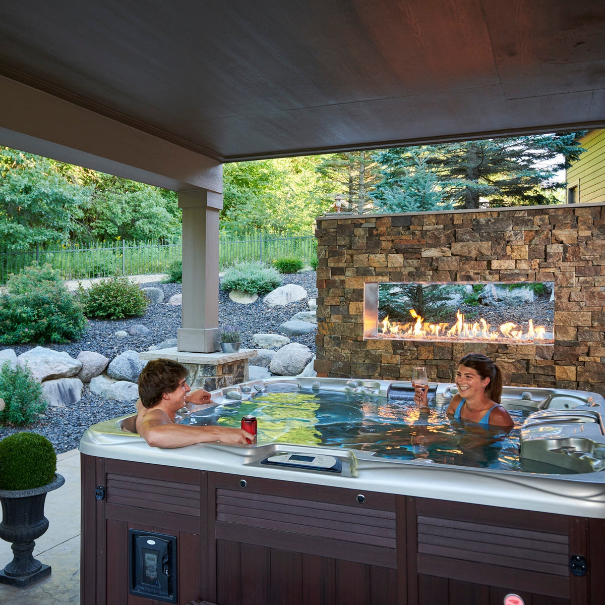 The Outdoor GreatRoom See Through Ready to Finish Gas Fireplace - view 5