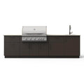 Blaze Sunset 10-Ft Outdoor Kitchen Island w/ 40-Inch Premium LTE+ Grill in Architectural Bronze w/ Aeris Countertop