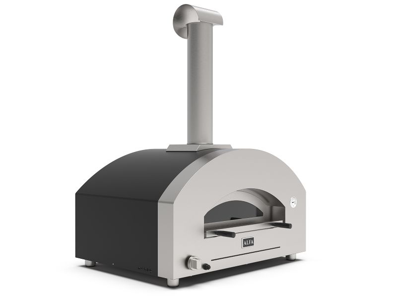 Alfa Futuro 4 Pizze 44-Inch Gas Pizza Oven - Wrinkle Black - view 2