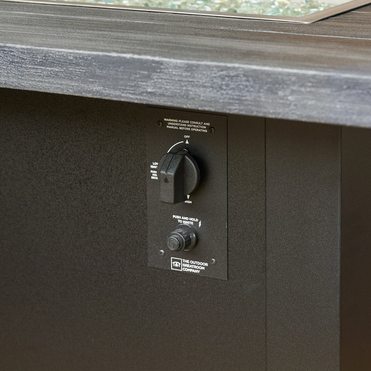 The Outdoor GreatRoom Havenwood Linear Gas Fire Pit Table 62" - view 60