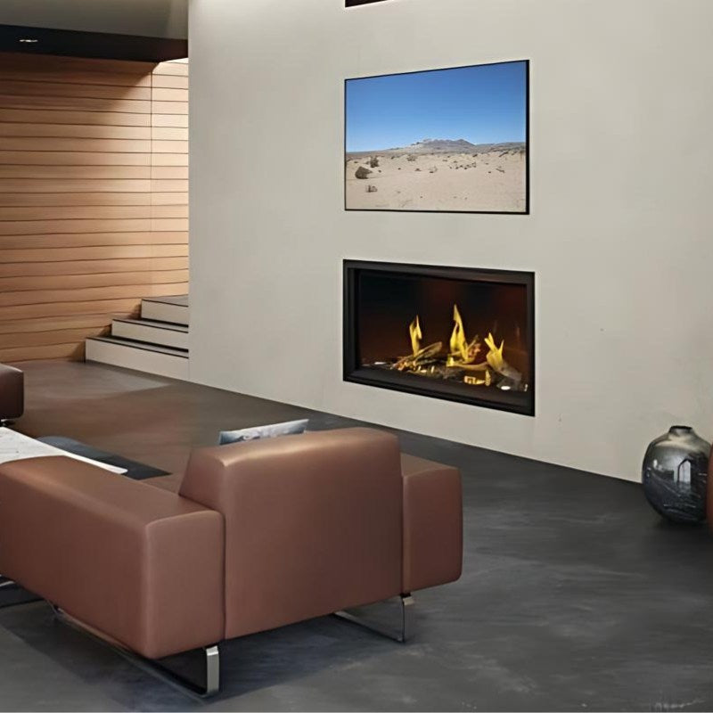Napoleon Tall Vector with Luminous Logs 50" Direct Vent Linear Gas Fireplace - view 4