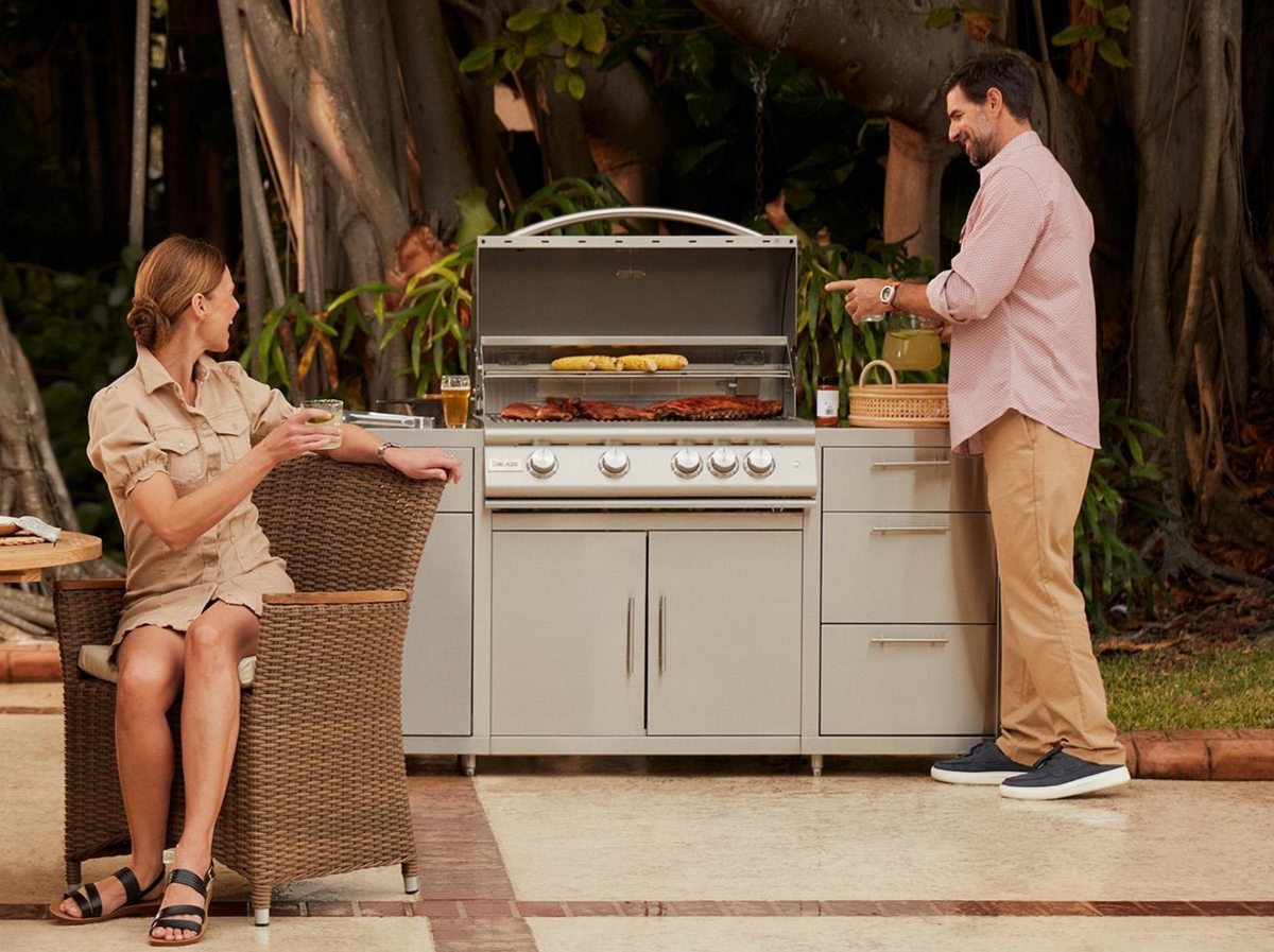 Blaze 6 ft Stainless Steel BBQ Island w/ Premium LTE+ 32-Inch Grill - BLZ-SS-ISLAND-4LTE3 - view 2
