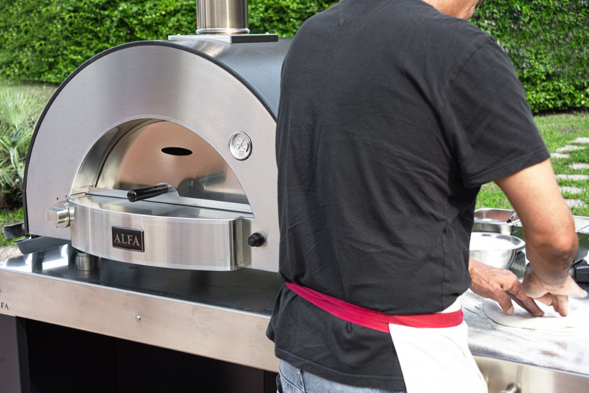 Alfa Classico 2 Pizze Gas Outdoor Pizza Oven - Ardesia Grey - FXCL-2P
