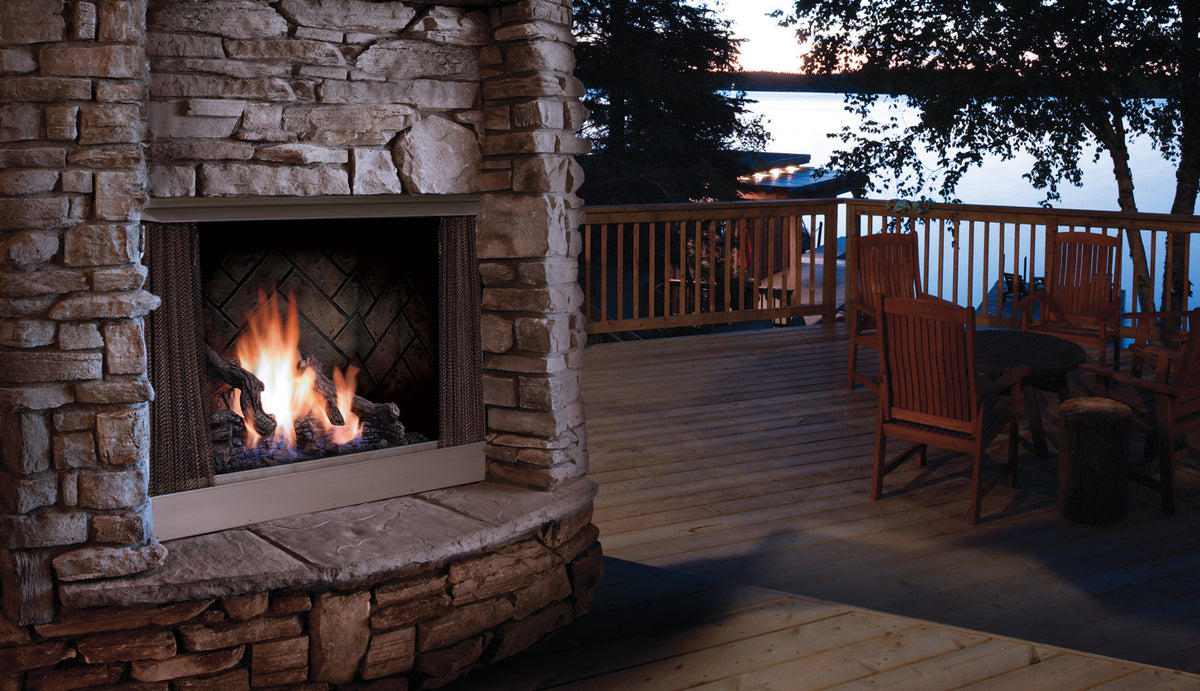 Kingsman OFP42 Zero Clearance Outdoor Gas Fireplace