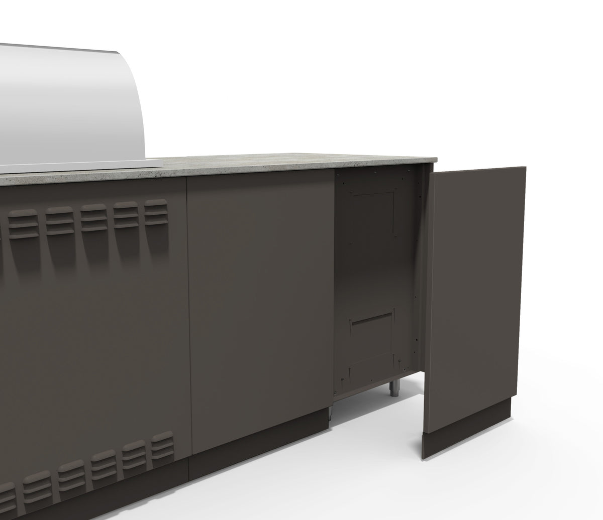 Blaze Morning Glow Outdoor Kitchen Island Back Plate – view 5