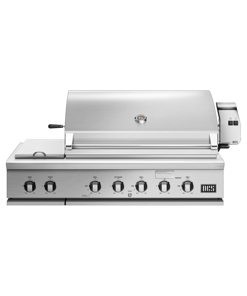 DCS 48" Series 7 Grill, Rotisserie and Integrated Side Burners, Natural Gas