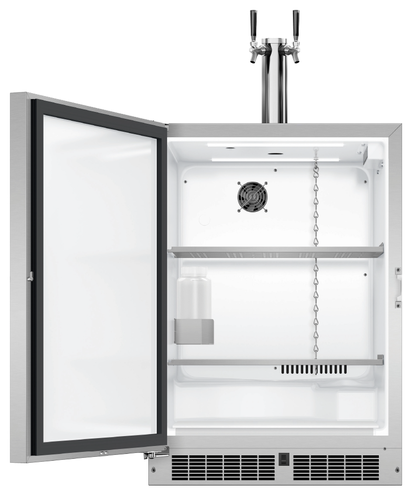 DCS 24" Dual Tap Outdoor Beer Dispenser (RF24BTL2) – view 2