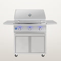 American Made Grills Atlas 42-Inch Freestanding Gas Grill with Cart - ATSFS42-NG
