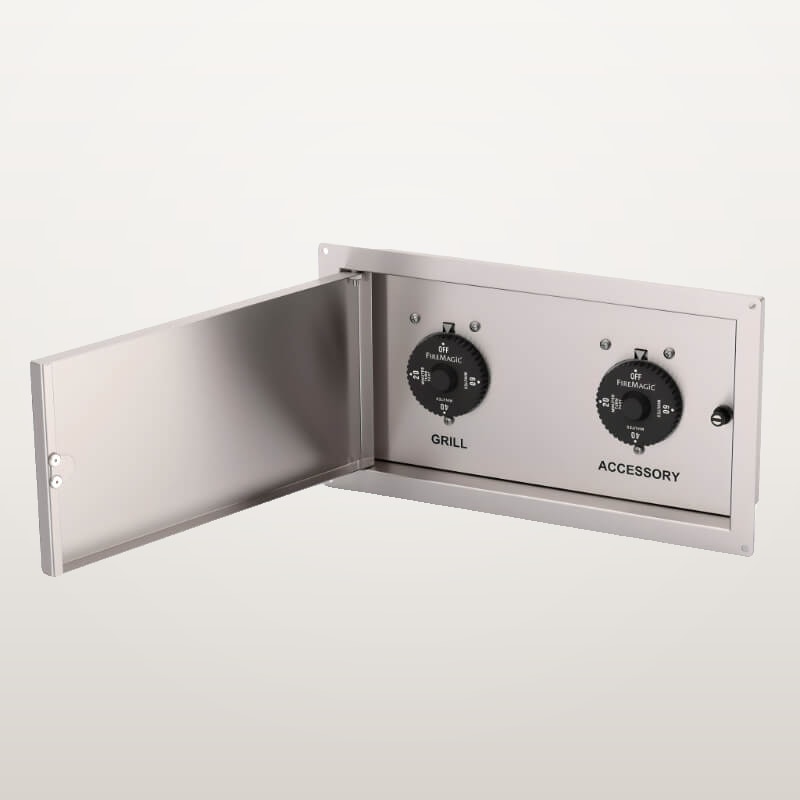 Fire Magic 1 Hour Stainless Steel Double Timer Box - 5521-12T