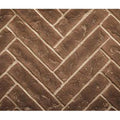 Majestic Brick Interior Panels, Herringbone, Tavern Brown for Meridian Platinum 36" (BRICK36MPLTBH)