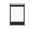 Majestic Corner end panel Firescreen front, Black for Corner 36" (COREP-36BK)