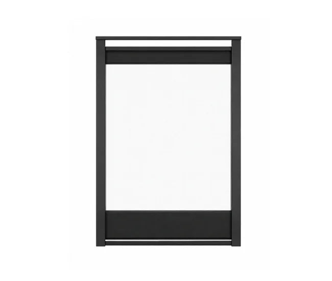 Majestic Corner end panel Firescreen front, Black for Corner 36" (COREP-36BK)