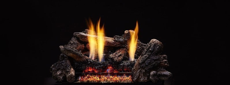 Monessen 18" Burncrete Hybrid 8 pc Charisma Log Set for Attribute 32" and Exacta 32" (CR18-H), view 2