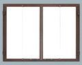 Majestic Glass bi-fold door, black for Ashland 36" and Biltmore 42" (DFG4036BK)