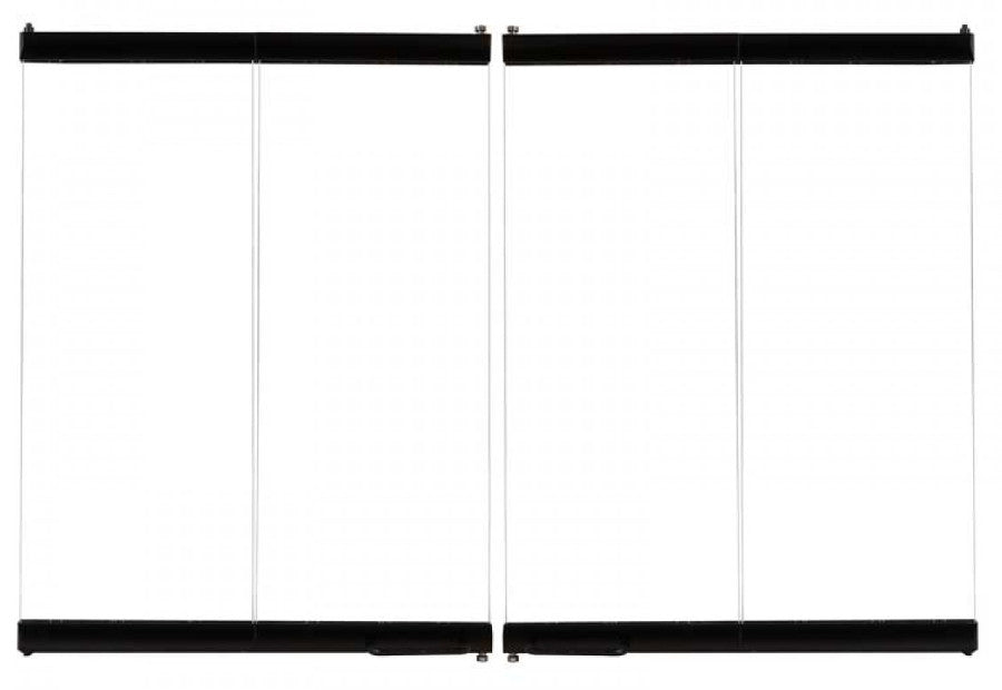 Majestic Glass bi-fold door, Black for Ashland 42" (DFG4042BK)