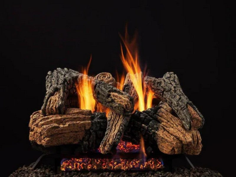 Majestic 6-piece Refractory Cement log set for use with 18/24" Radiant Burner (DUZY3LS-18-24)