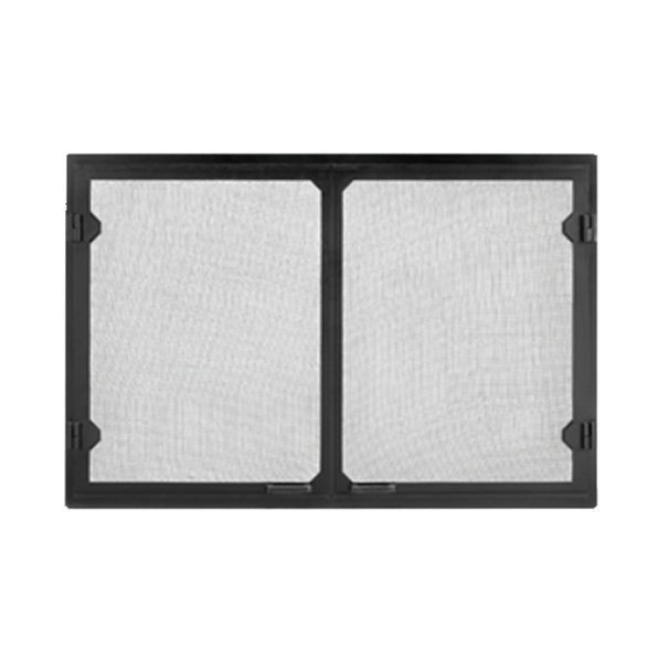Majestic Grand Vista cabinet style mesh doors, Black for Sovereign 42" (GV42BK)