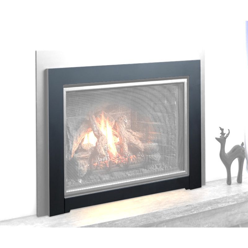 Kingsman Clean View, Black, c/w Safety Screen, 35 1/4" W x 24 3/16" H x 13/16" D for IDV34 (I34CV1BL)