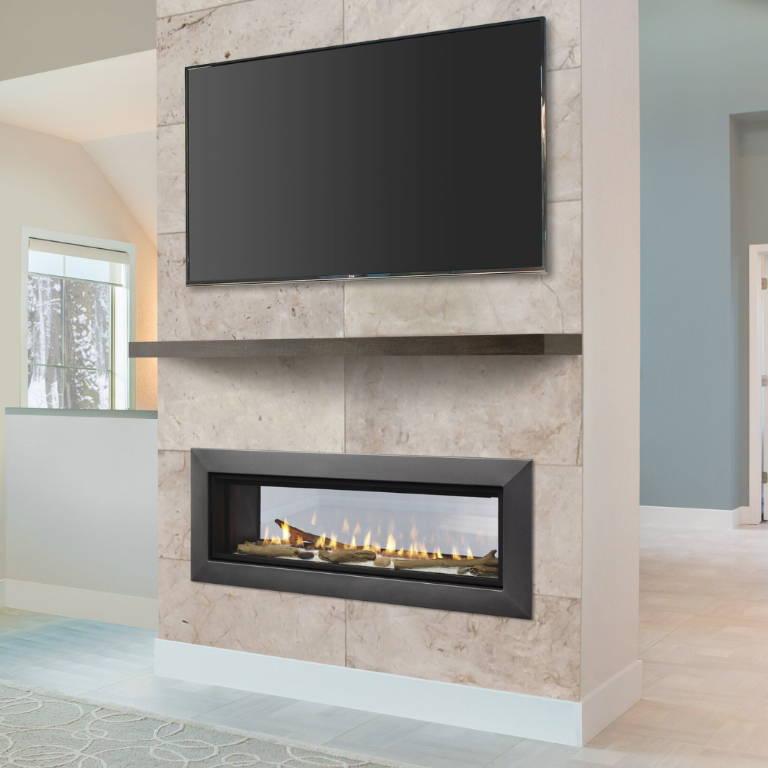 Majestic Echelon II 36" See-Through Direct Vent Linear Gas Fireplace (ECHEL36STIN-C)