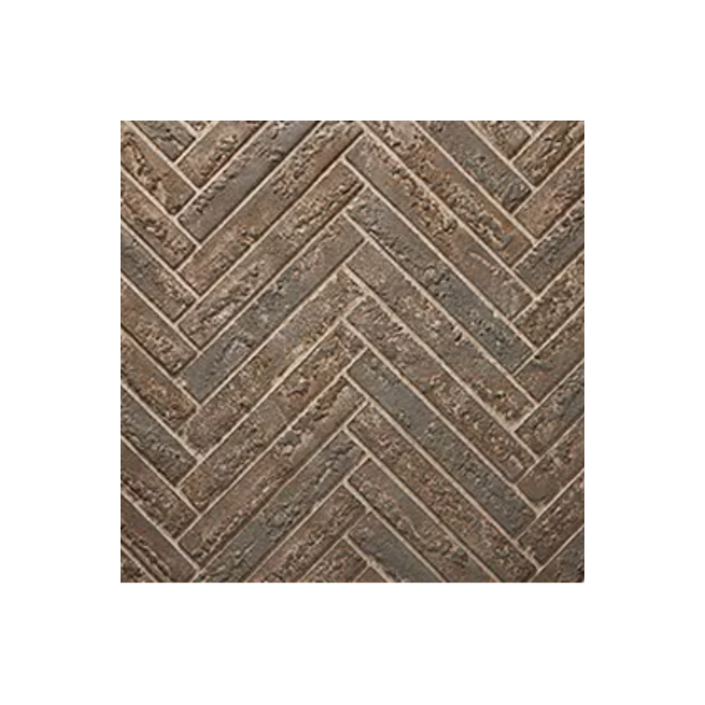 Outdoor Lifestyles 42" Courtyard Outdoor Fireplace, Brown Herringbone Refractory for Courtyard 42" (ODCOUG-42BHR)