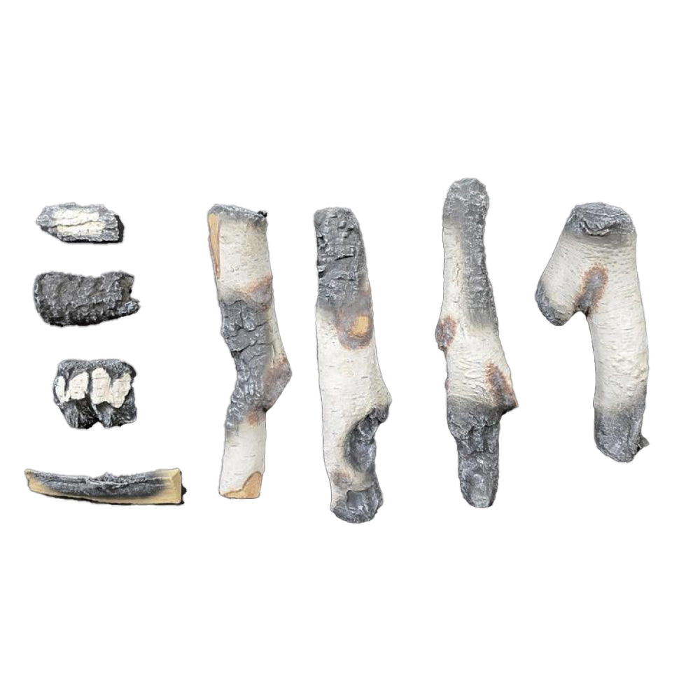 SimpliFire Allusion Edge Glowing Birch Log Set (SF-ALLE-BIRCH)