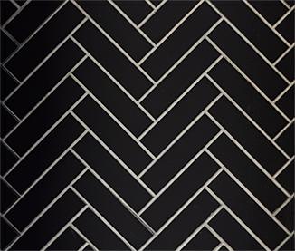 Majestic 36" Black Onyx Herringbone Refractory Set for Ashland 36" (WDR3836-H-BK)