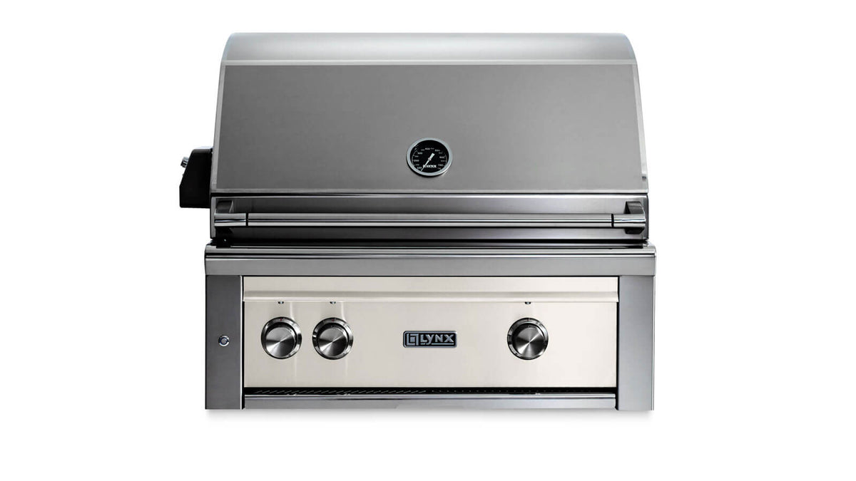 Lynx 30” Professional Built in Grill with 1 Trident Infrared Burner and 1 Ceramic Burner and Rotisserie (L30TR) – view 12