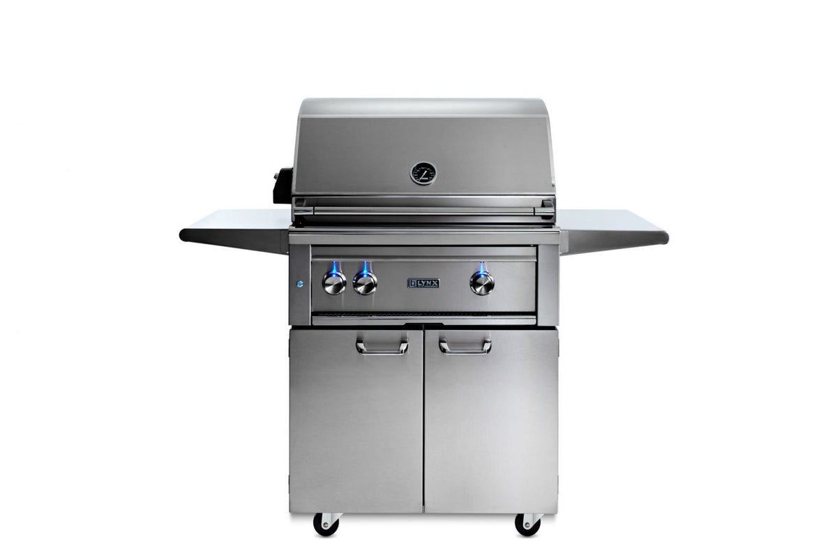 Lynx 30” Professional Freestanding Grill with 1 Trident Infrared Burner and 1 Ceramic Burner and Rotisserie (L30TRF) – view 4