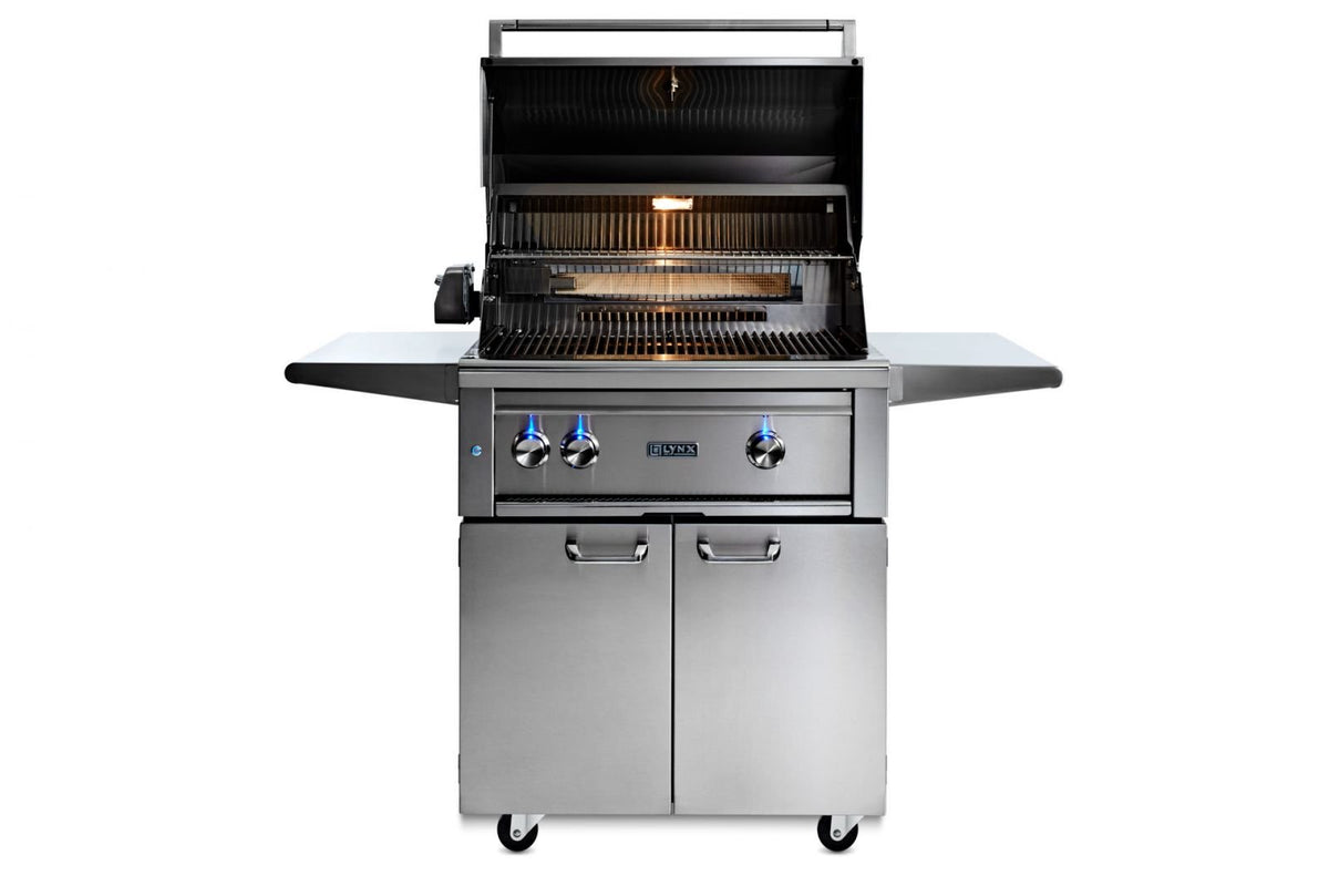 Lynx 30” Professional Freestanding Grill with 1 Trident Infrared Burner and 1 Ceramic Burner and Rotisserie (L30TRF) – view 2