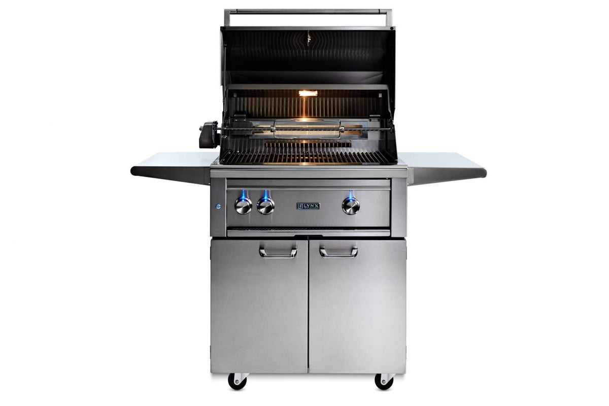 Lynx 30” Professional Freestanding Grill with 1 Trident Infrared Burner and 1 Ceramic Burner and Rotisserie (L30TRF) – view 3